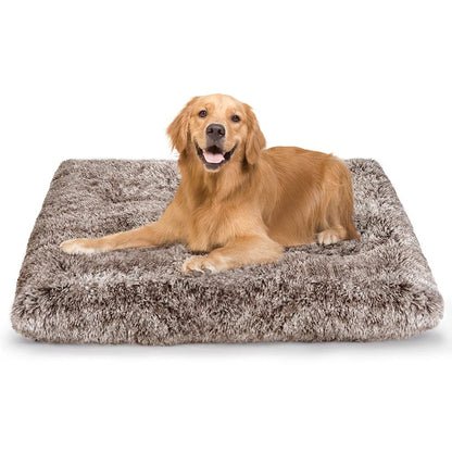 Dog Bed Crate Pad Plush Soft Dog Crate Bed for Medium Dogs and Cats Washable Anti-Slip Kennel Crate Mats for Sleeping and Anti Anxiety M