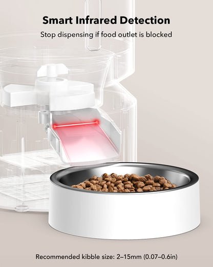 PETLIBRO Automatic Cat Feeder – 3L Programmable Pet Food Dispenser with Airtight Storage, Timed Portion Control, Voice Meal Call & Dual Power Supply, Clog-Free Healthy Feeding for Cats & Small Dogs