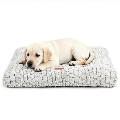 Dog Bed Crate Pad Plush Soft Dog Crate Bed for Medium Dogs and Cats Washable Anti-Slip Kennel Crate Mats for Sleeping and Anti Anxiety M