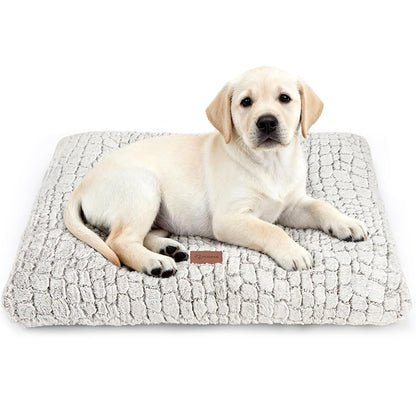 Dog Bed Crate Pad Plush Soft Dog Crate Bed for Medium Dogs and Cats Washable Anti-Slip Kennel Crate Mats for Sleeping and Anti Anxiety M
