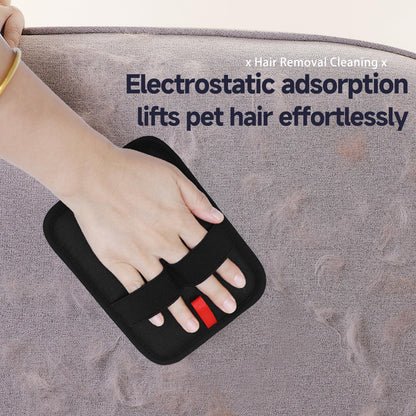 NVNAN Pet Hair Removal Glove for Dogs & Cats, 2-in-1 Deshedding Brush & Massage Mitt - Grooming Gloves for Shedding Control, Bathing and Washing, Safe for Short/Long Hair Pets 2-Pack (Blue)