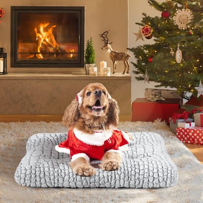 Dog Bed Crate Pad Plush Soft Dog Crate Bed for Medium Dogs and Cats Washable Anti-Slip Kennel Crate Mats for Sleeping and Anti Anxiety M