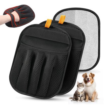 Pet Hair Removal Glove for Cats & Dogs, Upgraded Five-Finger Electrostatic Pet Hair Glove, Reusable Magic Brush Pet Hair Remover Tool for Laundry, Couch, Carpet, Car Seat